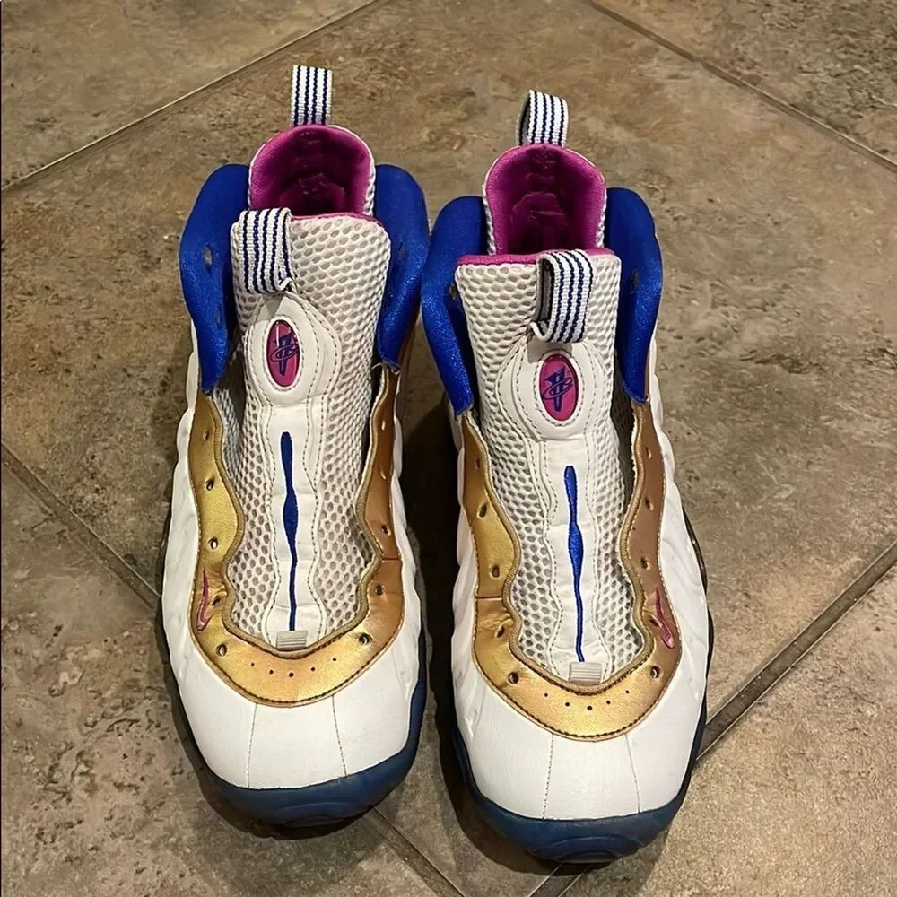 Nike Little Posite One GS Peanut Butter & Jelly Fuchsia Blast 644791-103 6.5Y